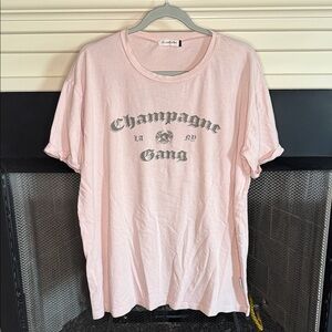 The Laundry Room Light Pink 'Champagne Gang' Tee